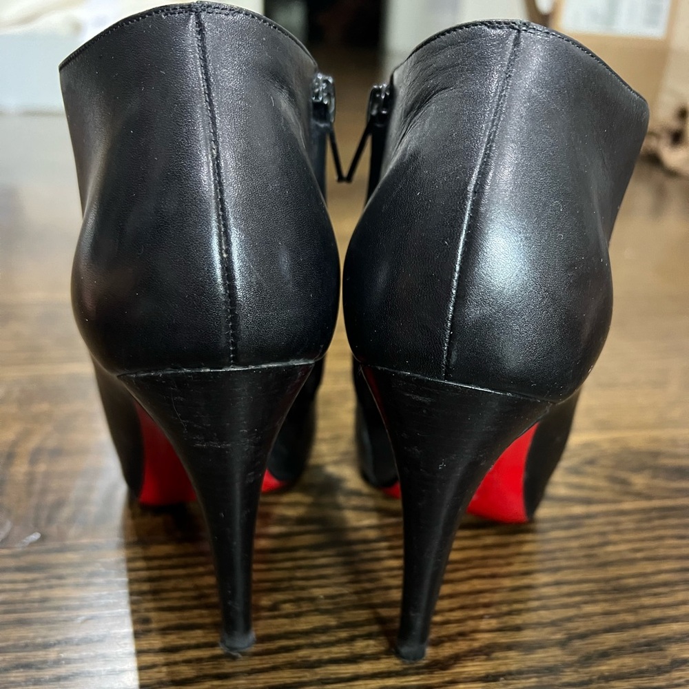 Christian Louboutin black booties
